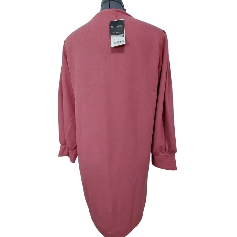 Ekrutex Dusty Rose Sweater Dress Size XL - Picture 4 of 7